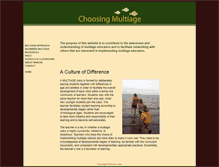 Tablet Screenshot of choosingmultiage.com